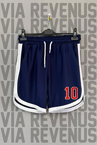 Vordevia 10 Number Printed Unisex Retro Varsity Sports Training Shorts