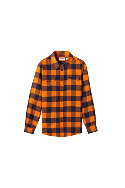 Lacoste Erkek Slim Fit Ekose Lacivert Gömlek