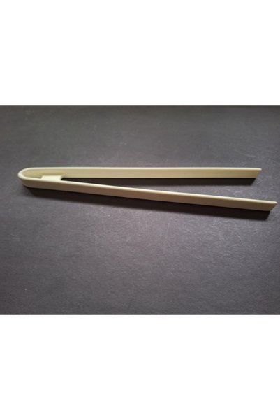 EMPA A V M 29 cm Fireproof Non-Stick Scratch-Resistant White Silicone Tongs