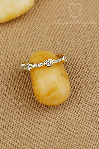 Keyifli Hayaller Xuping Vip Yüzük - Ayarlanabilir Zirkon Taşlı Kalp Model Tam...