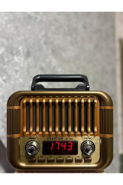 BLOMSTER Everton Rt-722 Nostaljik Tasarımlı Dijital Ekranlı Bluetooth Radyo M...