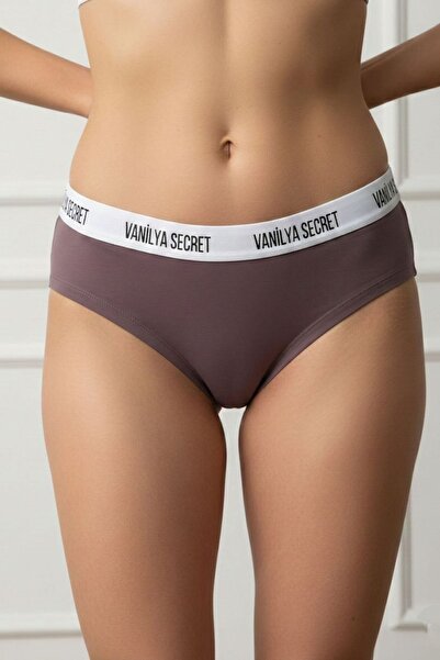 Vanilya Secret Mink Cotton Elastic Waistband Letter Print Breathable Casual W...