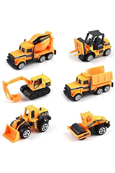 Other Engineering Vehicles Toy Set - 6 Pieces