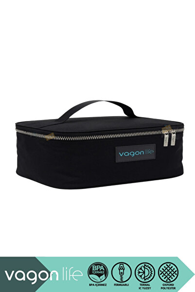 Vagonlife Термоізольований термос-ланчбокс розміром 27,5x20x9 см з оксфордськ...