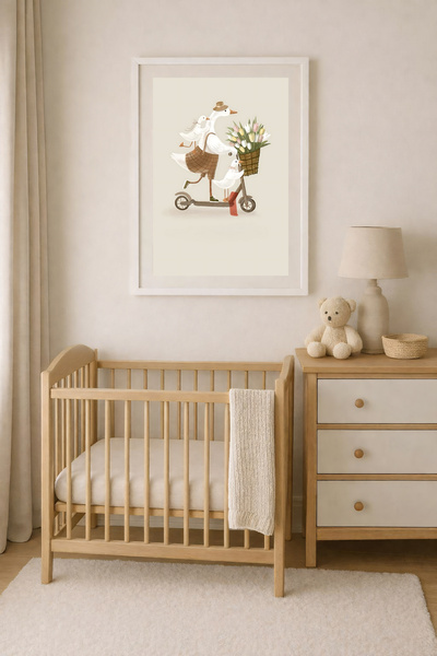 Koi Art Design Μοντέρνος πίνακας με θέμα το βρεφικό δωμάτιο, υψηλής ποιότητας...