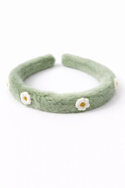 LİNACO Papatya Detaylı Peluş Kız Çocuk Tacı – Yumuşak Dokulu, Hafif, Günlük v...