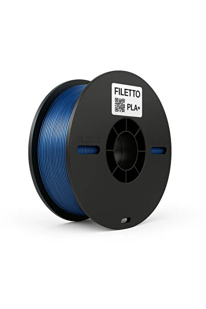 FİLETTO PLA+ 3D Filament Metalik Mavi – 1.75mm – 1KG – AMS Uyumlu