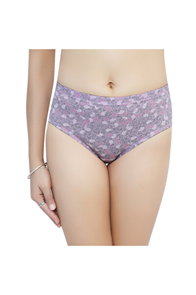 TEENS LIFESTYLE Pack of 6 - Inner Elastic Printed Cotton High Coverage Hipster Panty - Prints May Vary