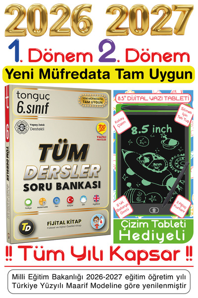 Tonguç Yayınları Tonguç 6. Sınıf Tüm Dersler Soru & Fijital Bankası Tüm Yılı ...