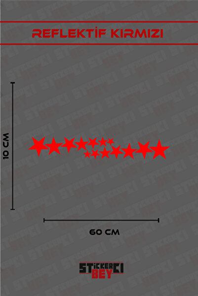 STİCKERCI BEY ملصق دراجة نارية على شكل نجمة للخوذة واللابتوب والسيارة (قطع با...