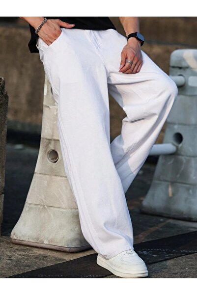 Wekame Men's Baggy Fit Denim Jeans