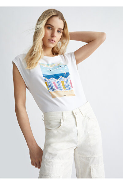 liu.jo Liu Jo Şehir Baskılı T.shirt