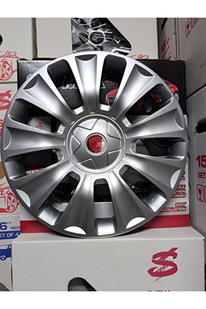 Fiat 16 inç Egea Linea Jant Kapağı Takımı 4 Lü Set (Logo Hediyeli)