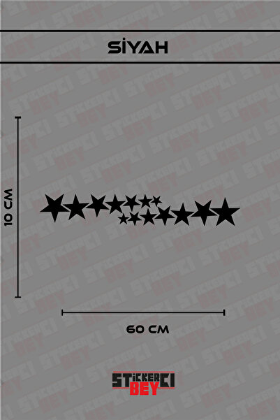 STİCKERCI BEY ملصق دراجة نارية على شكل نجمة للخوذة واللابتوب والسيارة (قطع با...