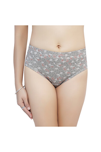 TEENS LIFESTYLE Pack of 6 - Inner Elastic Printed Cotton High Coverage Hipster Panty - Prints May Vary