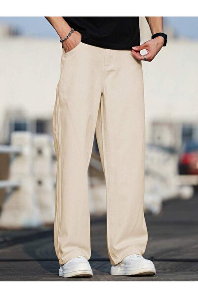 Wekame Erkek Baggy Fit Denim Jean Pantolon