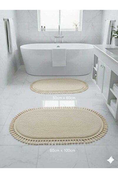 ALTUN CARPET Pano Plush Non-Slip Floor Mat Set, Consisting of 2-Piece + 3-Pie...