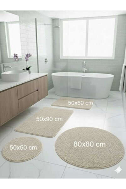 ALTUN CARPET Σετ πατάκια panyo PLUSH ANTI-SLIP BASE, σετ 2+3+4 τεμαχίων, διάφ...