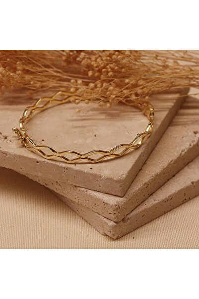 TAHAN MÜCEVHERAT Zikzak Örme Modern Kelepçe