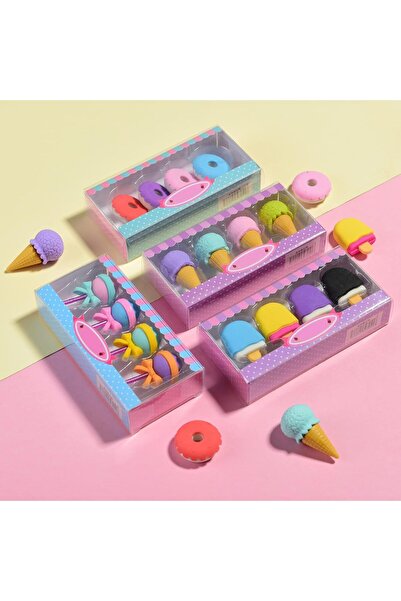 Generic 16 Pieces of Food Erasers for Kids