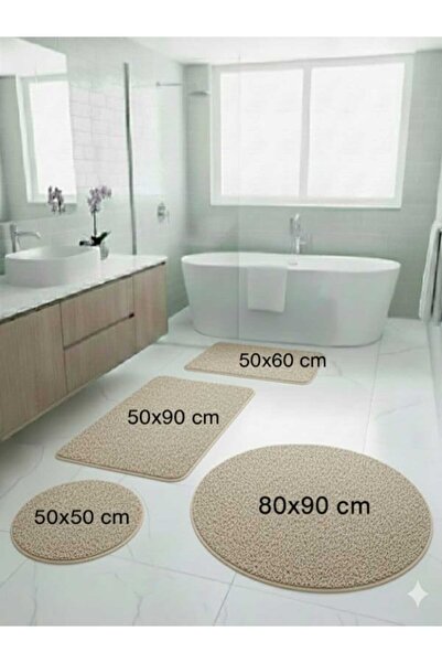 ALTUN CARPET Pano Plush Non-Slip Floor Mat Set, Consisting of 2-Piece + 3-Pie...