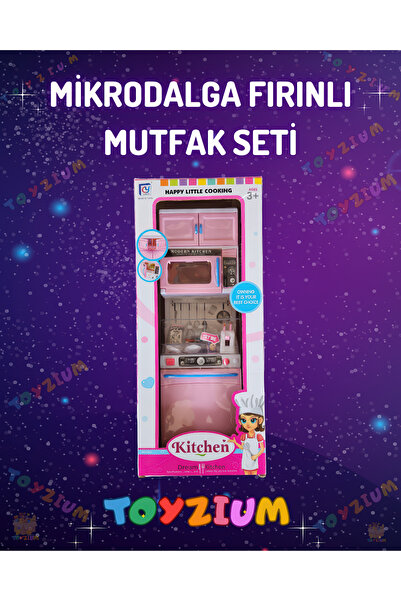 Shem Mikrodalga Fırınlı Ve Bulaşık Makineli Mutfak Seti – Çocuklar İçin Rol O...