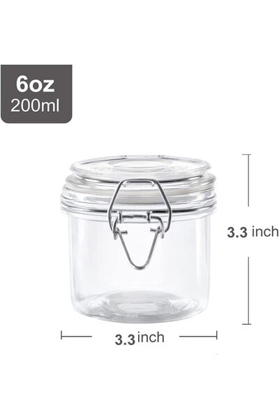 FUFU Glass Storage Jars with Airtight Clip Lid, Nut storage tank sealed fresh-keeping tank, Glass ai