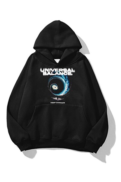 donamod Φούτερ Unisex Universal Balance Μαύρο Trndz1841