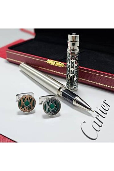 Cartier قلم كارتير سانتوس دومو مع كبك كارتير كلاسيك