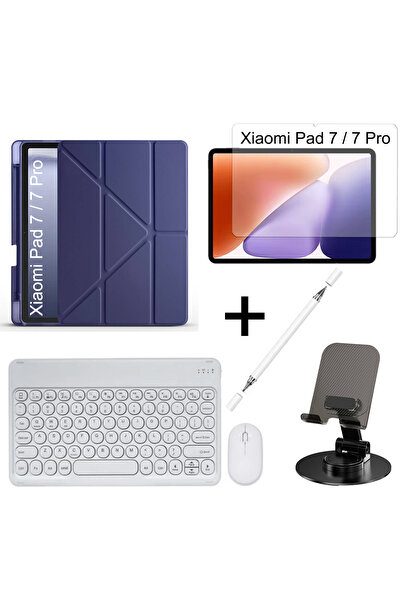 Yesnıce Xiaomi Pad 7 / 7 Pro Uyumlu Standlı Kalem Bölmeli Tablet Kılıfı Ve Te...