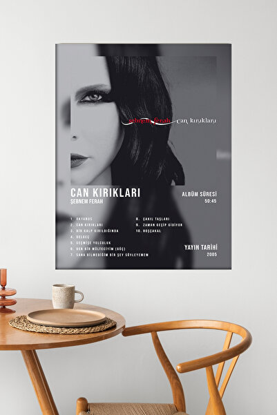 postercraft Şebnem Ferah Can Kırıkları Albüm Tasarım Modern Panel Tablo Poster