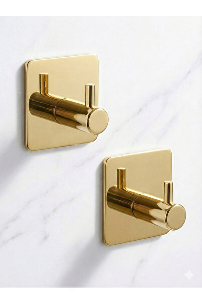 Staal 2’li Gold Askı Seti – 304 Paslanmaz Çelik, Parlak Altın Kaplama, Banyo ...