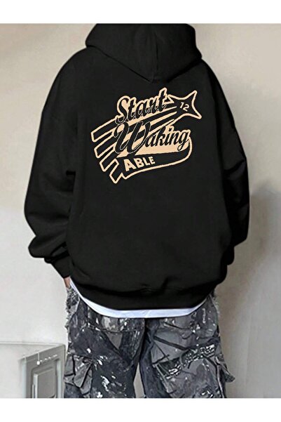 donamod Hanorac cu șnur din seria Coko, cu grafică cu litere, fără tricou