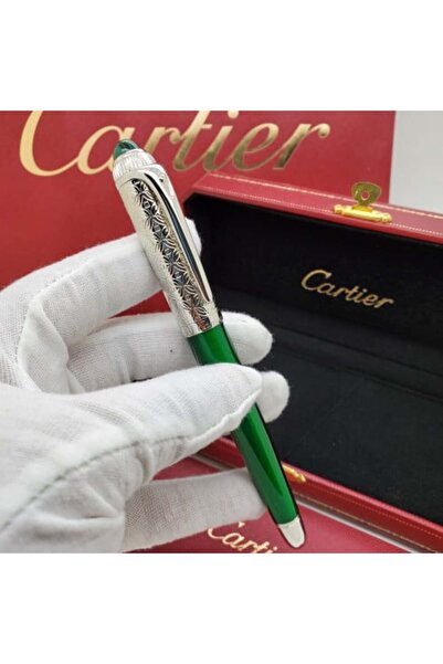 Cartier قلم كارتير لويس بنقوش مفرغة مع رأس مرصع
