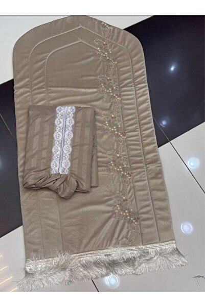 Gerenic Embroidered padded foam prayer mat set with sheet