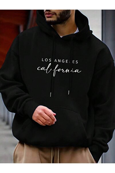 donamod سترة بغطاء للرأس من سلسلة كوكو Manfinity Homme Letter Graphic Kangaro...