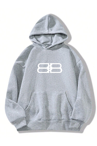 donamod Hanorac cu glugă supradimensionat, cu imprimeu special, colorat BB, u...