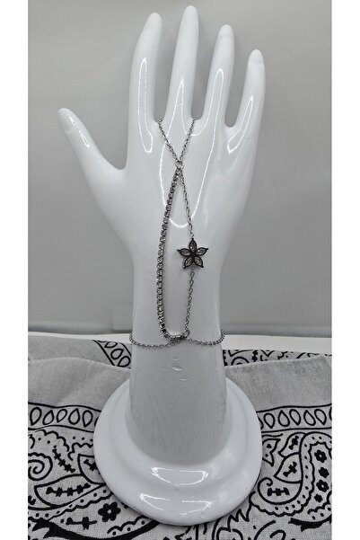 NO NAME Stainless Steel Silver Color Waterway Lotus Flower Zircon Stone Shahm...