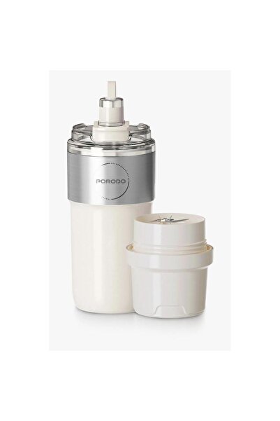 porodo Lifestyle Vacuum-Insulated Stainless Steel Blender Cup 320ml USB-C Rec...