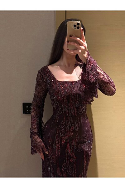 salsa-dresses فستان سهرة دانتيل تطريز خرز