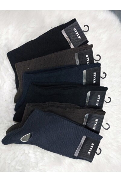 VINIA Style Men's Thick Winter Bamboo Socks 6 Pack