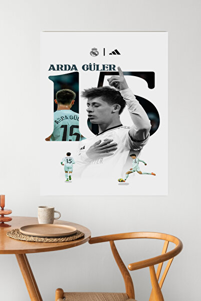 postercraft Arda Güler Real Madrid 15 Modern Panel Tablo Poster