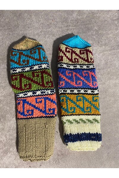 MESKSTORE 2 PARA ručno pletenih kratkih čarapa 35-36
