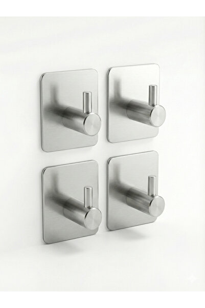 Staal 4’lü Metalik Askı Seti – 304 Paslanmaz Çelik, Duvar Tipi, Banyo & Mutfa...