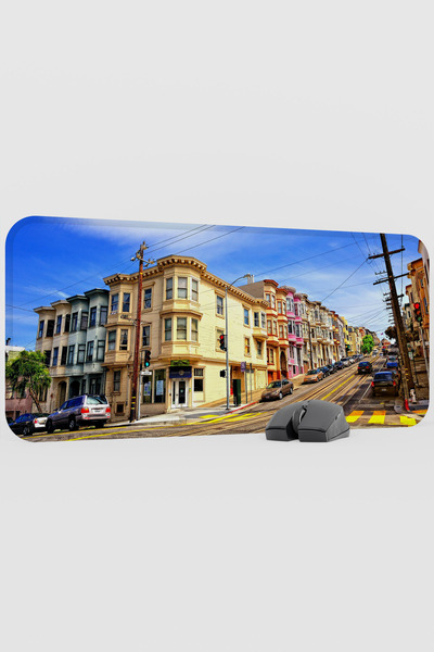mousepad bastir San Francisco California Usa 2 V1 70X30 XL Gaming Rubber Non-...