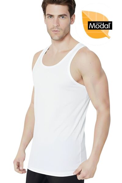 Özten İç Giyim Micro Modal Stretch Fabric Luxury Men's Undershirt Ozt1-1006