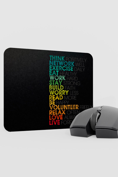 mousepad bastir Motto Slogan Motivasyon V2 22X18 Gaming Rubber Non-Slip Base ...