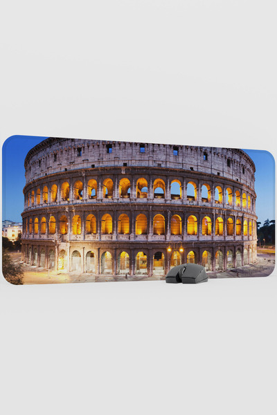 mousepad bastir Rome Italy V1 90X40 XXL Gaming Rubber Non-Slip Base Mouse Pad...