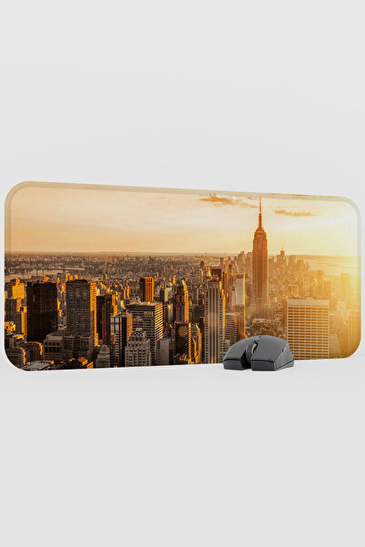 mousepad bastir New York America V2 70X30 XL Gaming Rubber Non-Slip Base Mous...
