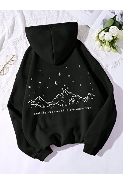 donamod Unisex Γυναικείες/Ανδρικές τσέπες με κουκούλα με κορδόνι με γραφικό β...